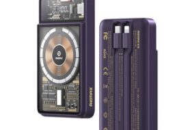 Power bank prenosiva baterija REMAX Phantom Series RPP-580 PD 20W+QC 22.5W 10000mAh ljubicasti