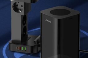 Produzni kabl LDNIO SEW4485 2500W EU 4 uticnice + 3xUSB QC PD 30W, Wireless 15W, PPS, Tajmer 2m crni