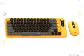 Combo mis tastatura wireless Fantech WK-898 GO mochi85 zuta