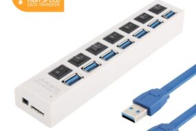 USB 3.0 HUB 7 portova JWD-U37 beli