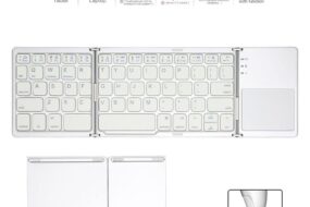 Tastatura Wireless sa touchpadom rasklopiva bela