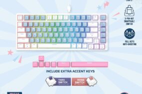 Tastatura Mehanicka Gaming Fantech MK612 Atom x83 AME plava (rosie switch)