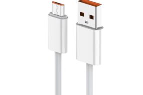 Data kabl Pluginn fast 25W USB na micro USB beli 1m