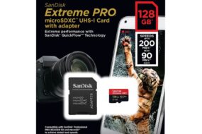 Mem.Kartica SanDisk SDHC 128GB Micro Extreme Pro 200MB/s  A2 C10 UHS-I U3 V30+adapter