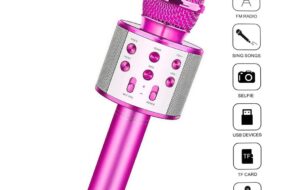Bluetooth mikrofon pink