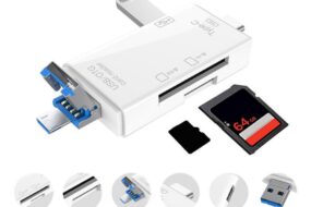 Citac kartica USB JWD 6u1 OTG beli
