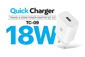Kucni punjac Teracell Evolution TC-09 QC3.0 18W sa micro USB kablom beli CE