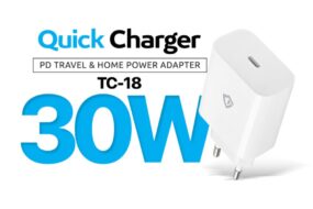 Kucni punjac Teracell Evolution TC-18 PD Fast charging 30W beli CE