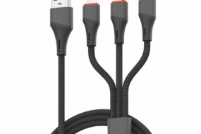 Data kabl LDNIO LC96 u 4.2A 3 u 1 sivi 1.2m
