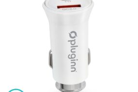 Auto punjac Pluginn PI-21S, PD 20W, QC 3.0 18W, sa Type C kablom beli