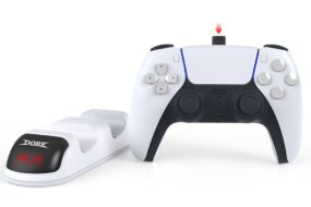DOBE TP5-0506 Punjac za PS5 kontrolere dual beli