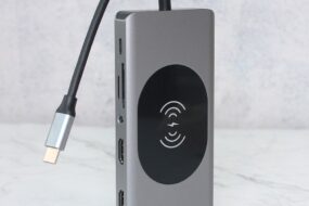Adapter Type C na LAN Gb, Wireless PC, SD card, TF, Type C, 3xUSB 3.0, 2xUSB 2.0, Audio, 2xHDMI i VGA 14 u 1 20cm kabl