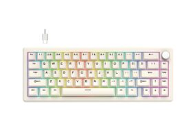Tastatura Mehanicka Gaming Fantech MK614 Atom x66 Retro bez (ice apricot switch)