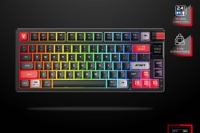 Tastatura Mehanicka Gaming Fantech MK917 RGB Atom PRO79 Wireless crna (Red switch)