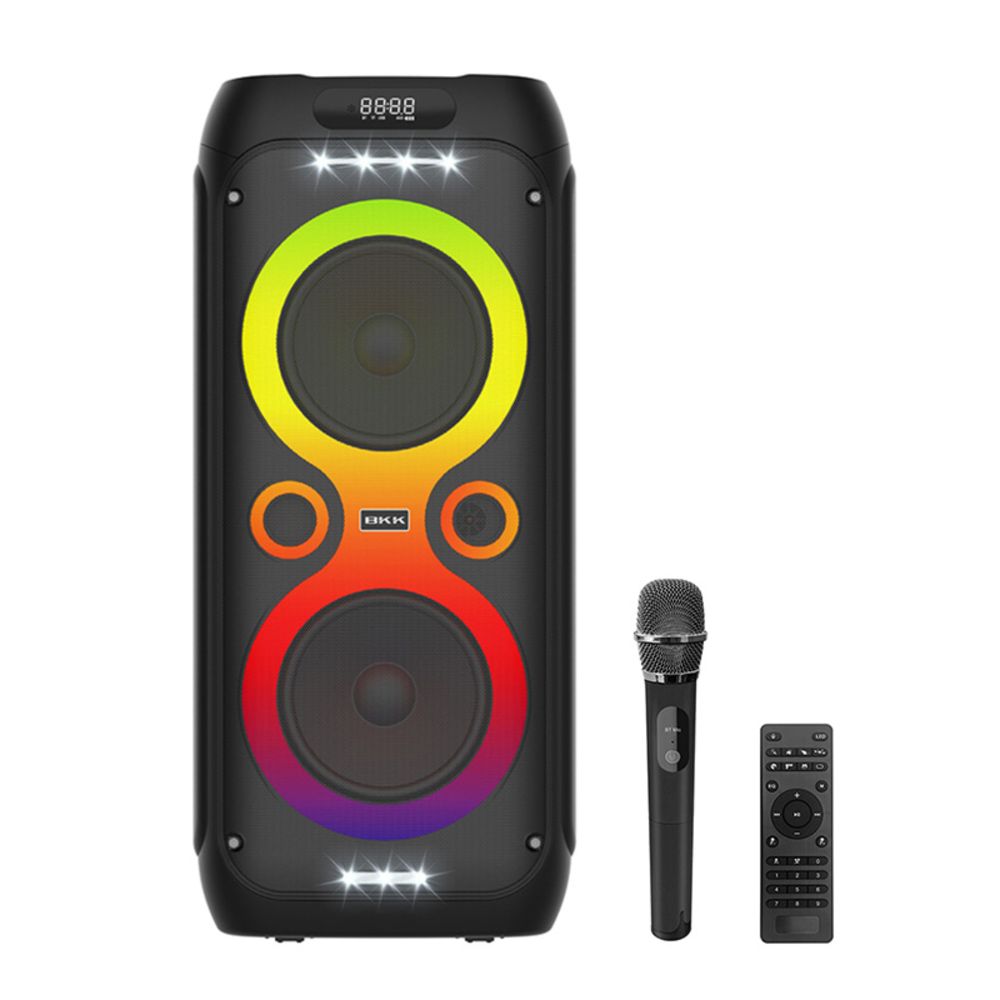 6ffe3f83-4a59-4785-a3be-73881e920556-Bluetooth-zvucnik-BKK-K8001A-160W-crni_w1000 Bluetooth zvucnik BKK-K8001A 160W crni - Slika 1