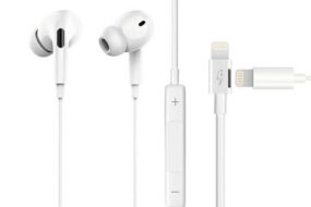 Slusalice sa adapterom za punjenje JH-015 za iPhone lightning bele