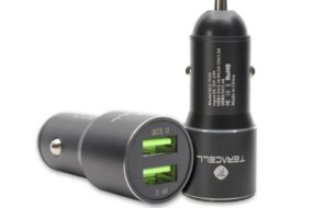 Auto punjac Teracell Evolution TC-05 2xUSB QC3.0 2.4A crni