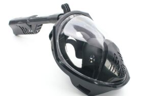 Maska za Snorkeling ronjenje X-412-5 sa kopcom za montazu akcione kamere crna