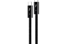 Data kabl Coteci Thunderbolt OF-065 120Gbps 240W 4k PD Type C na Type C crni 1.5m