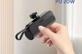 Power bank prenosiva baterija privezak 5000mAh lightning crna