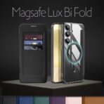Torbica Magsafe Lux Bi Fold za Samsung S908B Galaxy S22 Ultra plava