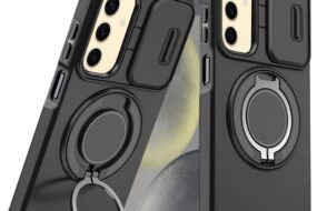 Torbica CamShield Ring stand za Samsung S926B Galaxy S24 Plus crna