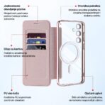 Torbica Magsafe Lux Bi Fold za Samsung S938B Galaxy S25 Ultra ljubicasta - Slika 5