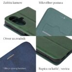 Torbica Teracell Elegant Flip za Honor X6a/X6b/X6c tamno zelena - Slika 5