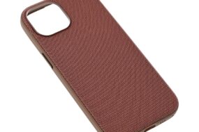 Torbica Magsafe TechWoven za iPhone 15 6.1 braon
