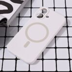 Torbica Magsafe Pure color za iPhone 16 6.1 bela