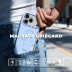 Torbica Magsafe GripCard za iPhone 13/14 6.1 svetlo plava