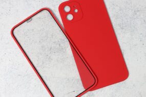 Torbica Slim 360 Full za iPhone 12 6.1 crvena