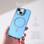 Torbica Magsafe Sparkle za iPhone 13 Pro Max 6.7 roze - Slika 3