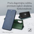Torbica Teracell Elegant Flip za Honor X6a/X6b/X6c tamno zelena - Slika 4