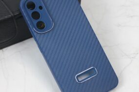 Torbica Carbon Stripe za Samsung A346B Galaxy A34 5G plava
