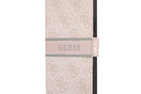 Torbica Guess Stripe Bk Pu za iPhone 13 6.1 roze (GUBKP13M4GDPI)