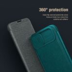 Torbica Nillkin Qin Pro (plain leather) za iPhone 14 Plus 6.7 crna - Slika 9