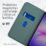 Torbica Teracell Elegant Flip za Honor X6a/X6b/X6c tamno zelena - Slika 3