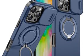Torbica CamShield Ring stand za iPhone 16 Pro Max 6.9 plava