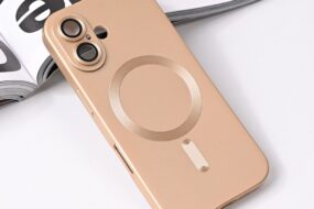 Torbica Magsafe Chrome za iPhone 16 6.1 gold
