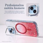 Torbica Magsafe Glitter za iPhone 15 Pro Max 6.7 zlatna - Slika 5