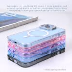 Torbica Magsafe transparent za Samsung S928B Galaxy S24 Ultra ljubicasta - Slika 3