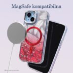 Torbica Magsafe Glitter za iPhone 16 6.1 svetlo plava - Slika 2